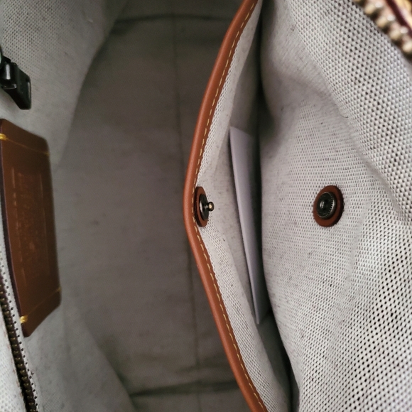 NWTs Gorgeous COACH ROGUE 25~ Rare Light Saddle Glvtn Pebble  Leather~ F54536 - Picture 9 of 12